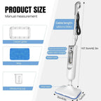 12-in-1 Steam Mop & Handheld Steam Cleaner 5000W – Floors, Carpets & More