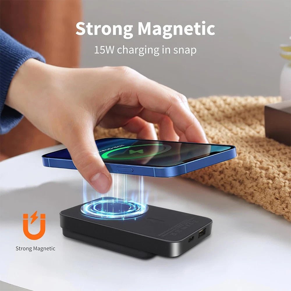 9000000mAh Power Bank Magnetic Battery Pack Wireless Charger For 16-15-14 - Magic Store