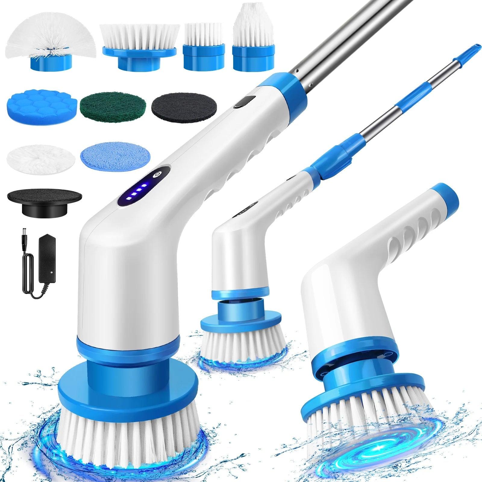 Electric Spin Scrubber — 9 Brush Heads, IPX7 Waterproof - Magic Store