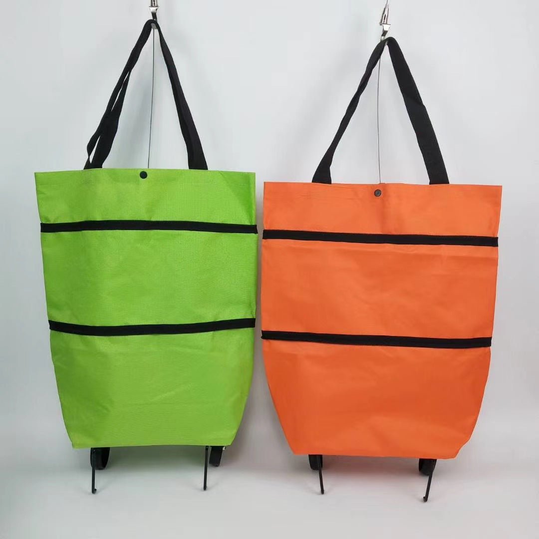 Large Capacity Foldable And Portable Wheels Shopping Grocery Bag - Magic Store