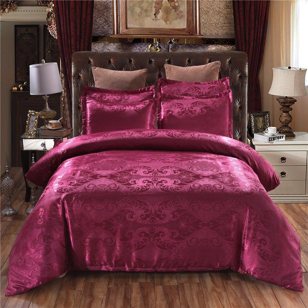 Luxury Satin Bedding Set – Silky Duvet Cover & Pillowcases - Magic Store