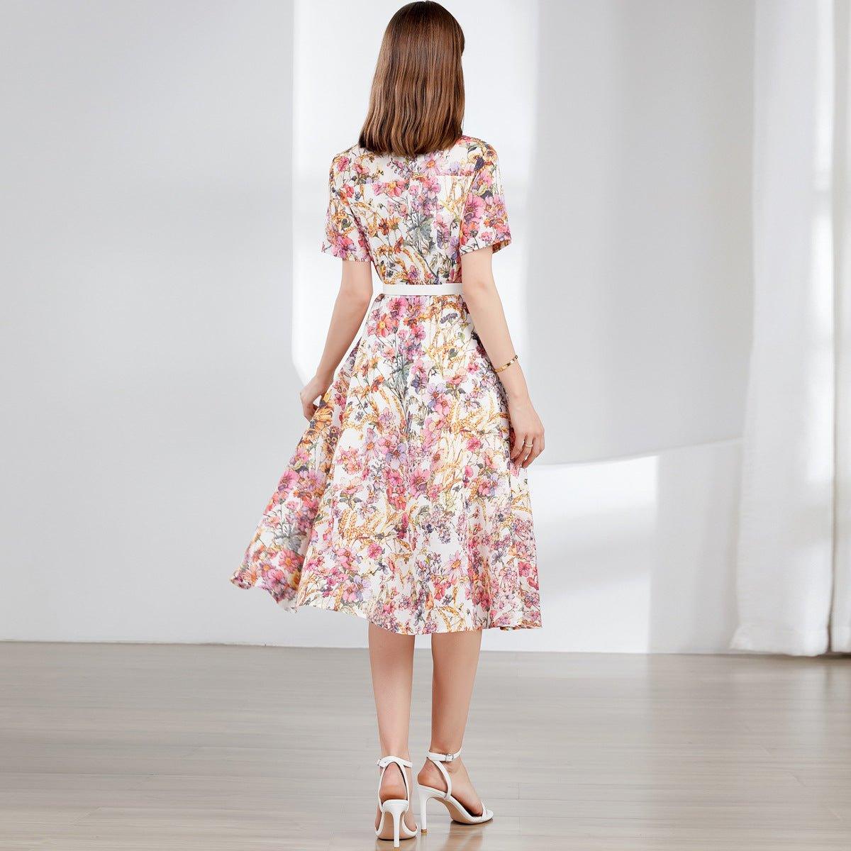 Mild Luxury Retro Elegant Dress Women - Magic Store