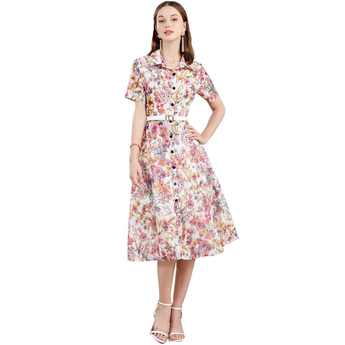 Mild Luxury Retro Elegant Dress Women - Magic Store
