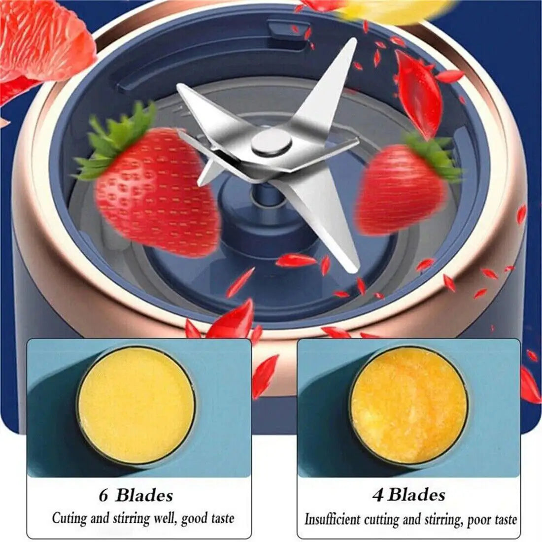New Electric Mini Juice Maker Portable Blender Smoothie Juicer Fruit Machine UK - Magic Store